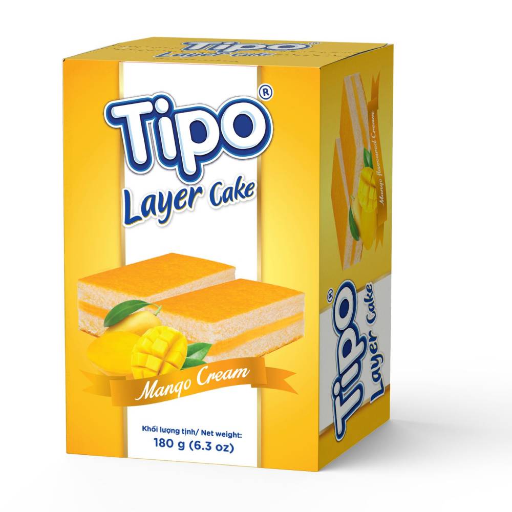 Bánh Tipo bông lan tầng kem xoài 180gr