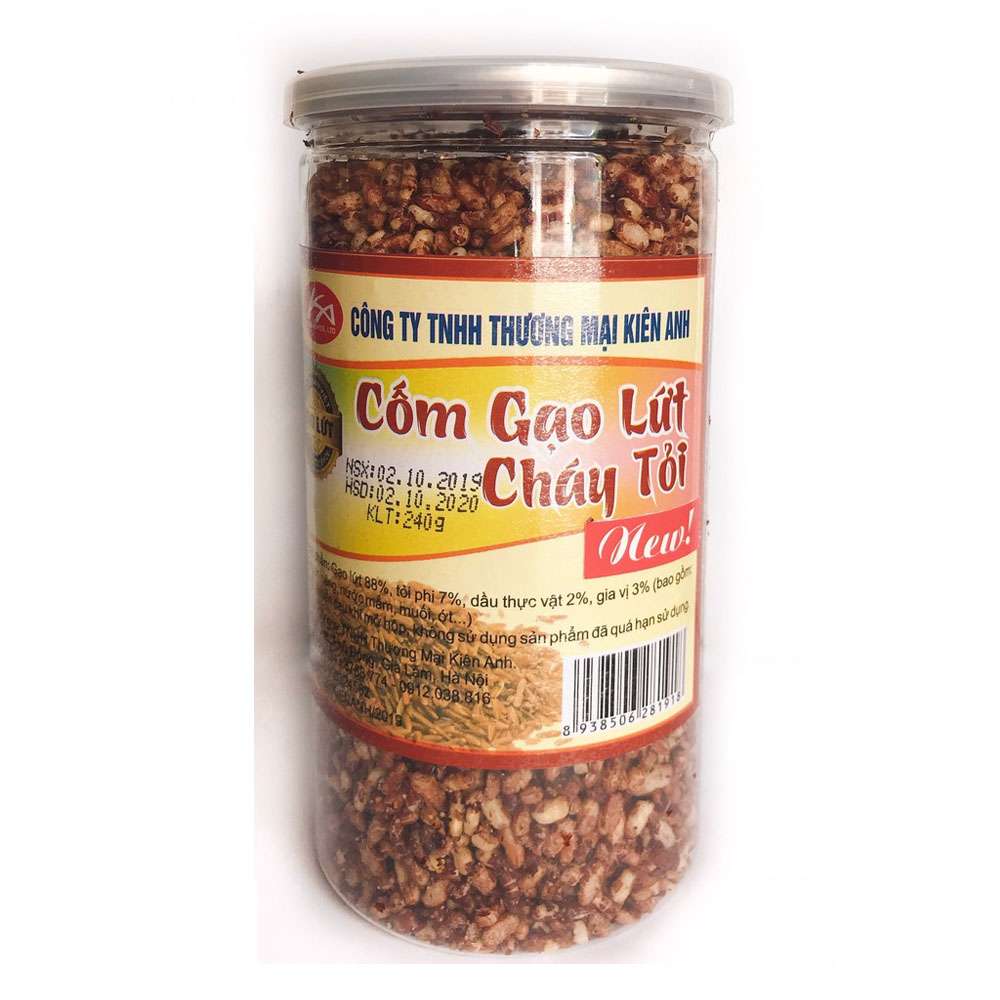 Cơm gạo lứt cháy tỏi Kiên Anh  240gr