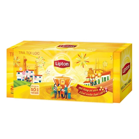LIPTON trà nhãn vàng 2gx25/12