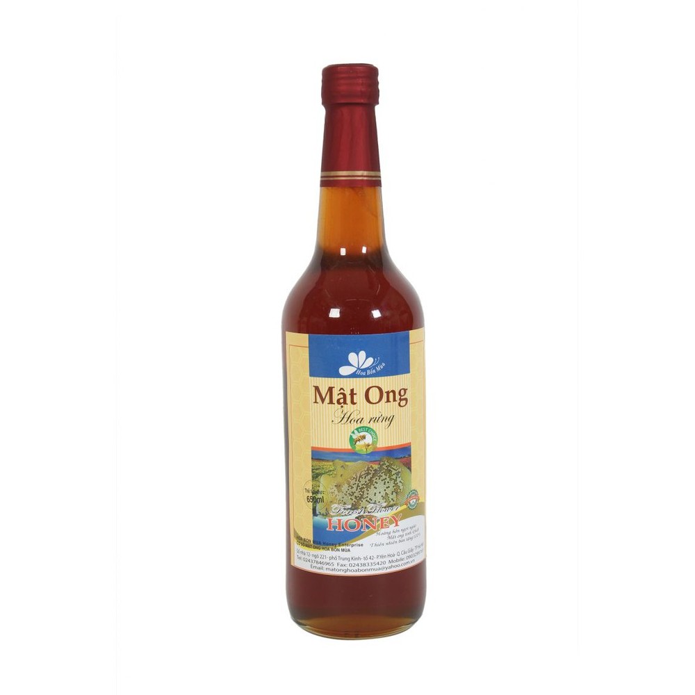 Mật ong hoa rừng Hoa bốn mùa  650ml