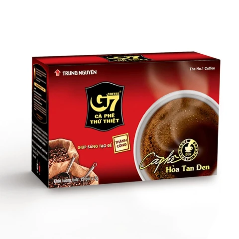 Cà phê G7 tan đen 15 gói *2gr