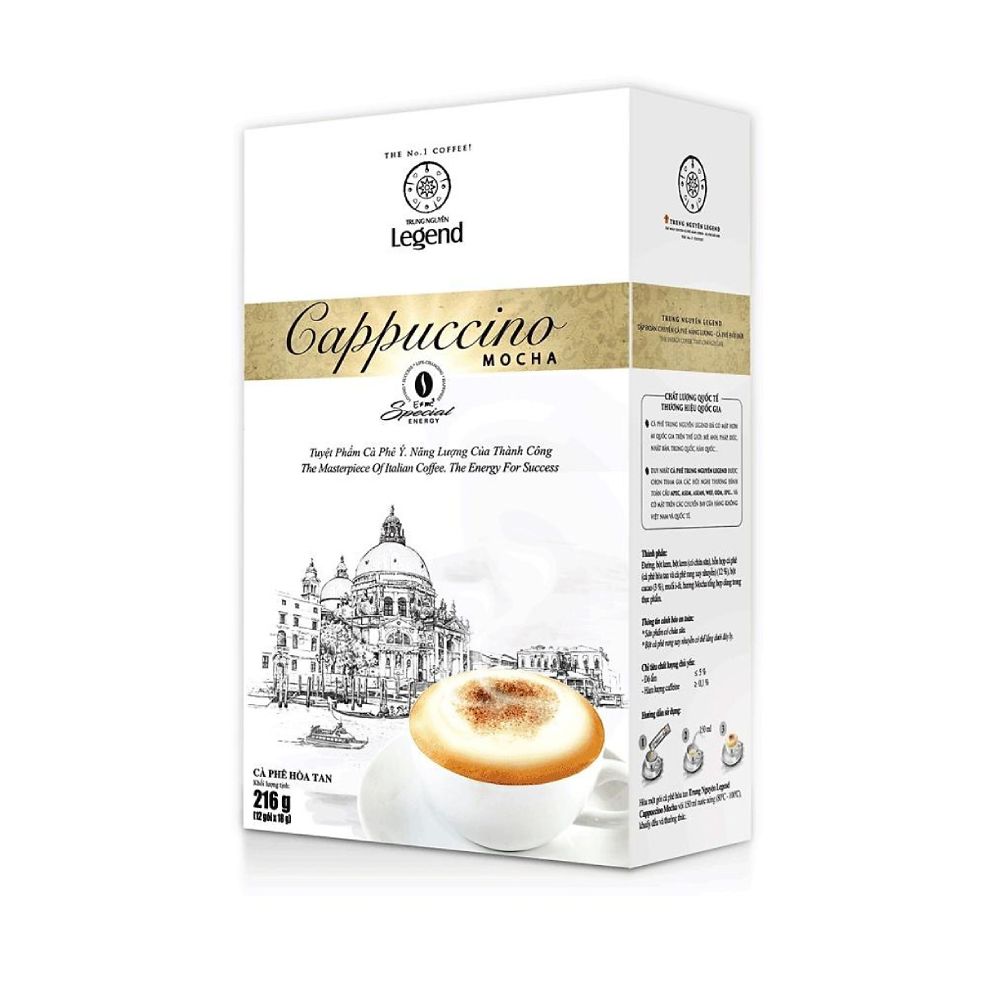 Cà phê Trung Nguyên  Cappuccino Mocha  12 gói *18gr