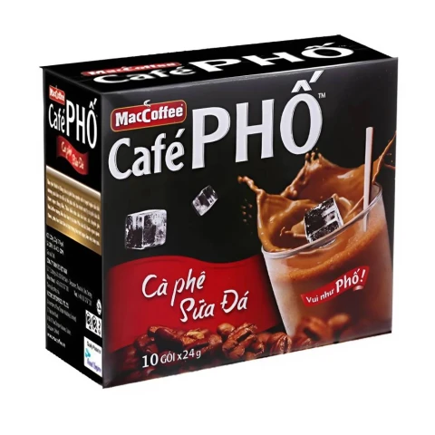 Cà phê Phố sữa đá  10 gói *24gr