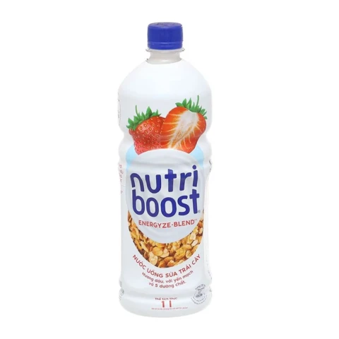 Sữa và nước trái cây Nutriboost dâu 1L/6