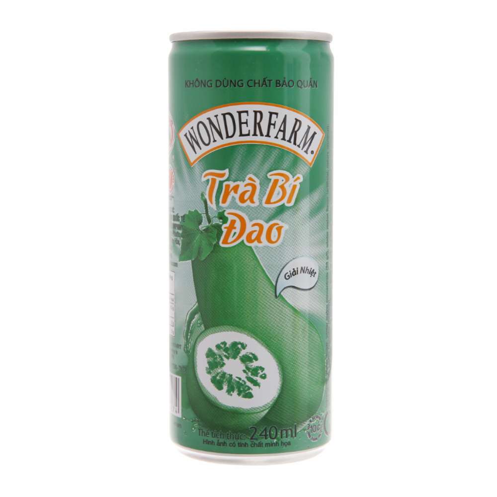 Nước bí đao  Wonderfarm lon cao  240ml