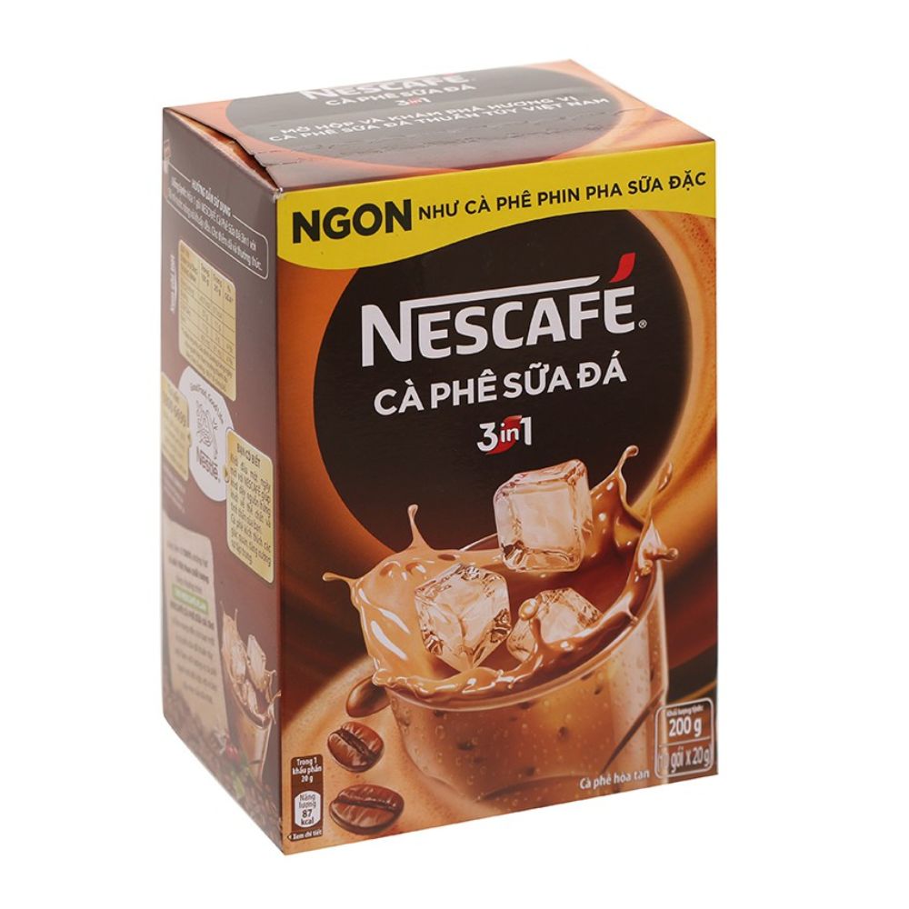 Cà phê sữa đá Nescafe  10 gói *20gr