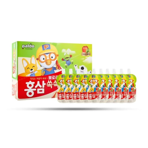 Nước Pororo hồng sâm vị táo 100ml