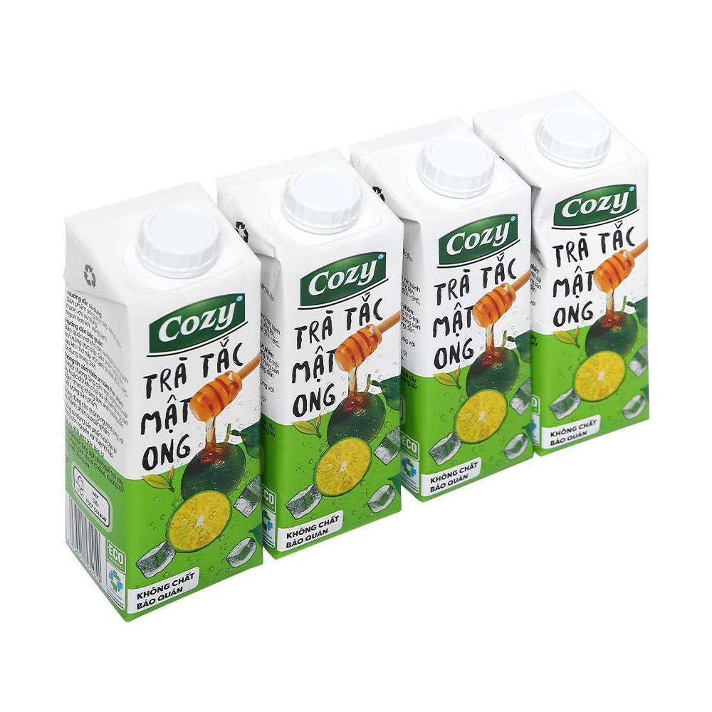 Trà  Cozy tắc mật ong lốc 4*225ml
