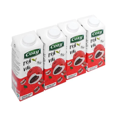 Trà  Cozy vải lốc 4*225ml