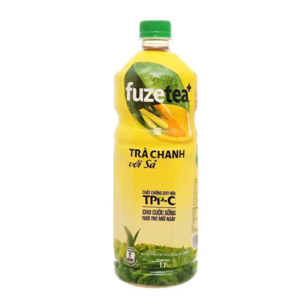 Nước Fuzetea Trà chanh với sả 1l/6