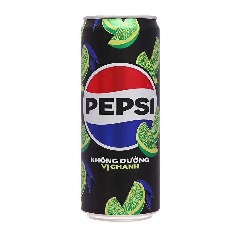 Nước uống có ga  Pepsi Cola vị chanh không calo 320ml