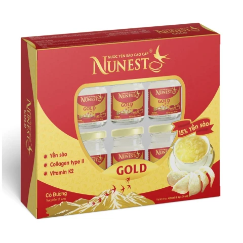 Hộp quà nước yến  Nunest Cerna   6 lọ*70ml