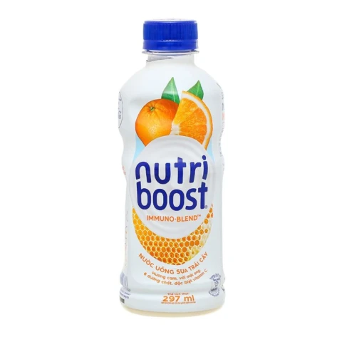 Sữa và nước trái cây Nutriboost  cam 297ml