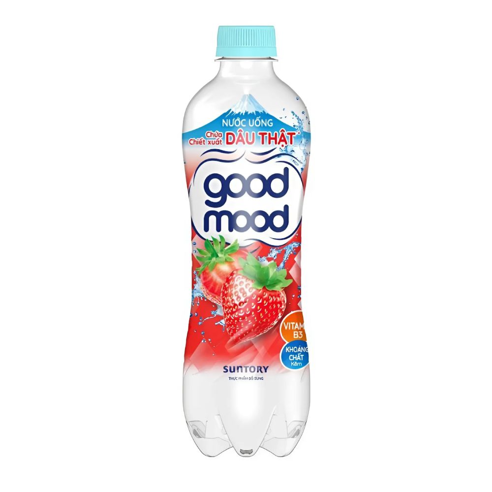 Nước uống  Good Mood vị dâu chai  450ml