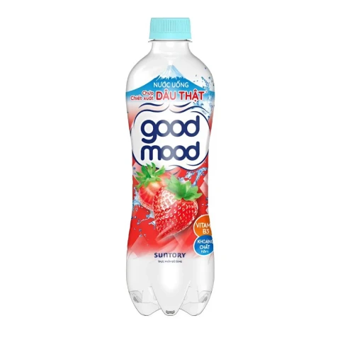 Nước uống  Good Mood vị dâu chai  450ml