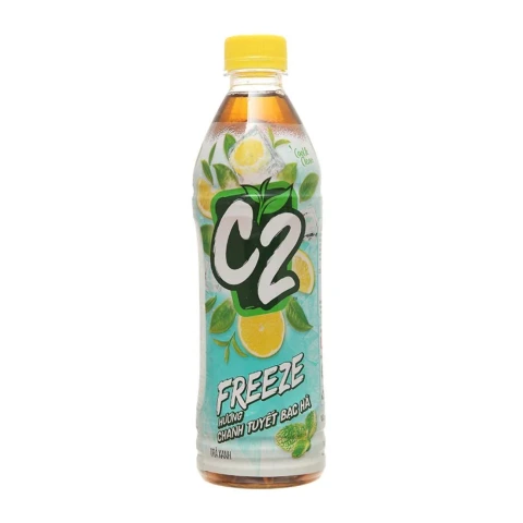 Nước trà xanh C2 chanh tuyết bạc hà  455ml