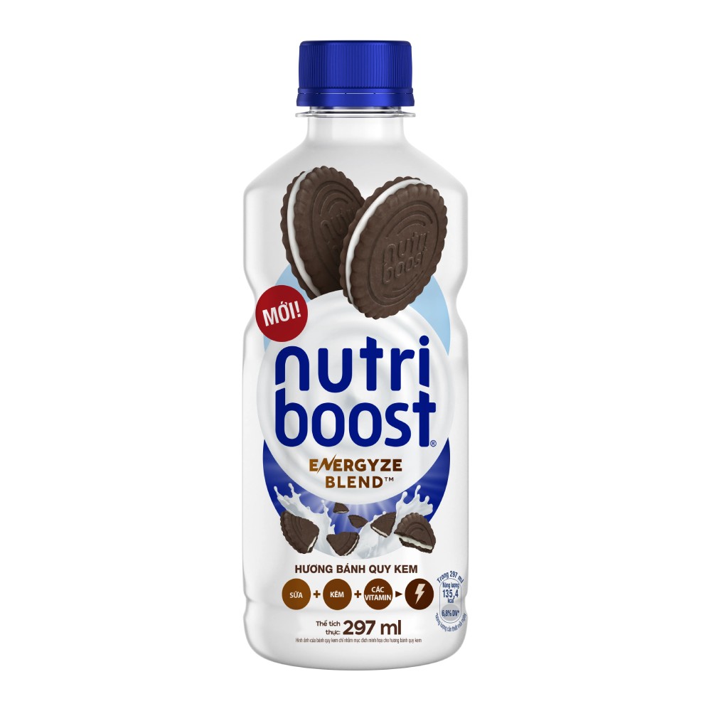 Nước sữa trái cây  Nutri Boost hương bánh quy kem 297ml