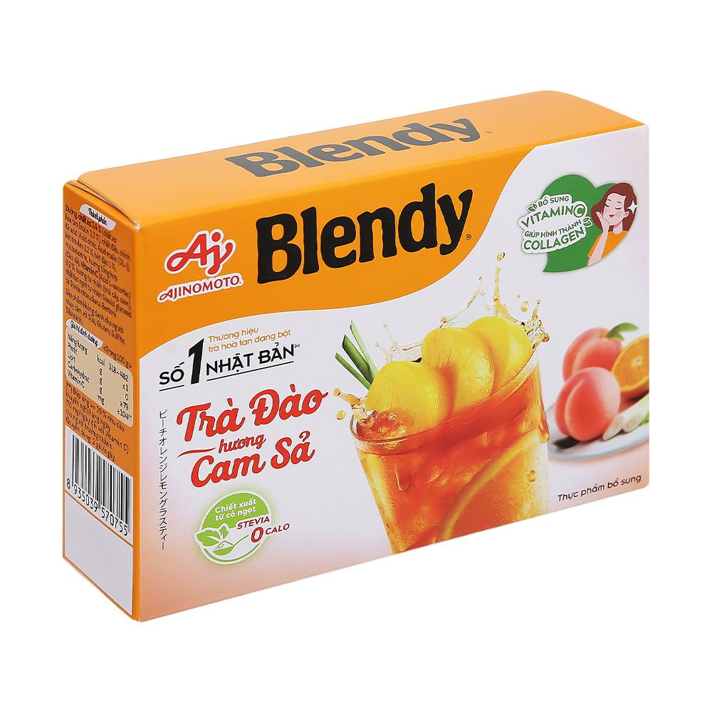 Trà đào Blendy hương cam xả 88gr