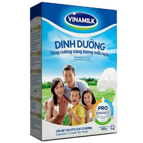 Sữa bột Dutch Lady nguyên kem hộp giấy 400gr/24