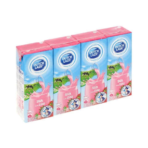 Sữa dinh dưỡng Dutch Lady dâu vỉ 4*180ml