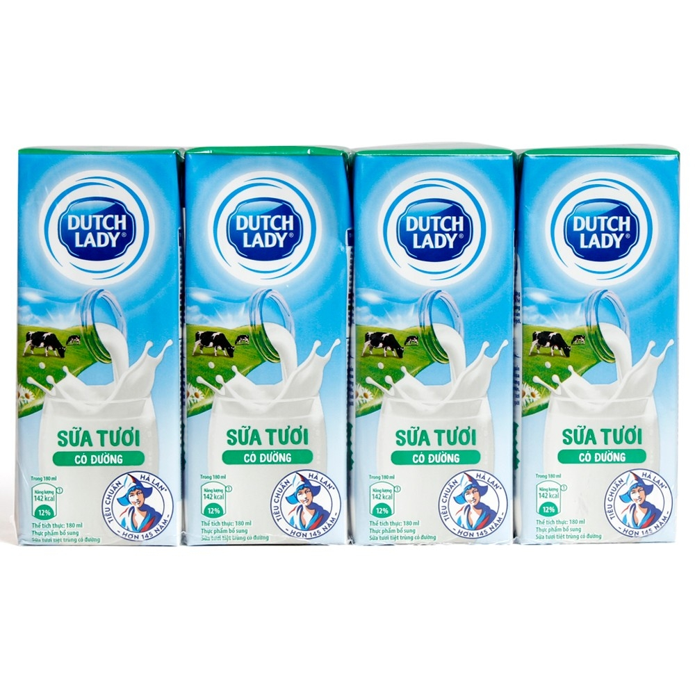 Sữa dinh dưỡng Dutch Lady sô cô la vỉ 4*180ml