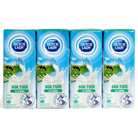 Sữa dinh dưỡng Dutch Lady sô cô la vỉ 4*180ml