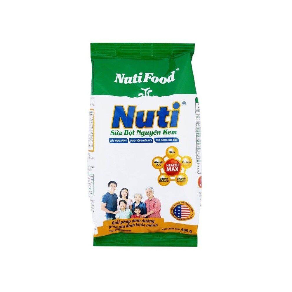 Sữa bột nguyên kem NutiFood  400gr
