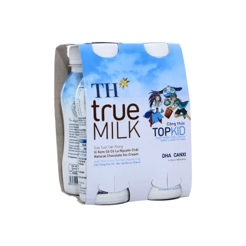 Sữa tươi tiệt trùng TH True Milk socola lốc 4*180ml
