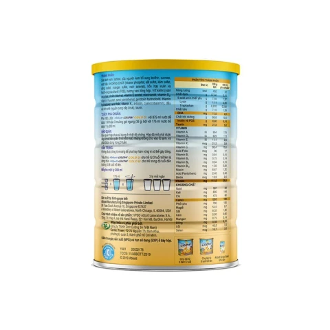 Sữa bột Abbott Grow Gold 3+ cho trẻ từ 3-6 tuổi 850gr