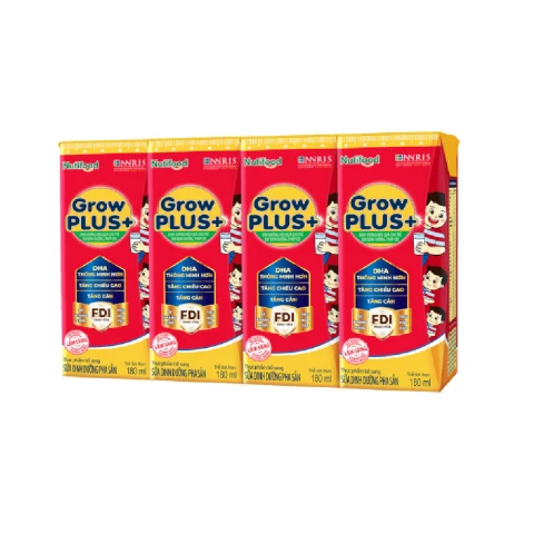 Sữa bột pha sẵn Growplus cho trẻ suy dinh dưỡng 180mlx4