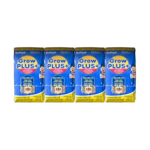 Sữa bột pha sẵn Growplus cho trẻ biếng ăn 110mlx4