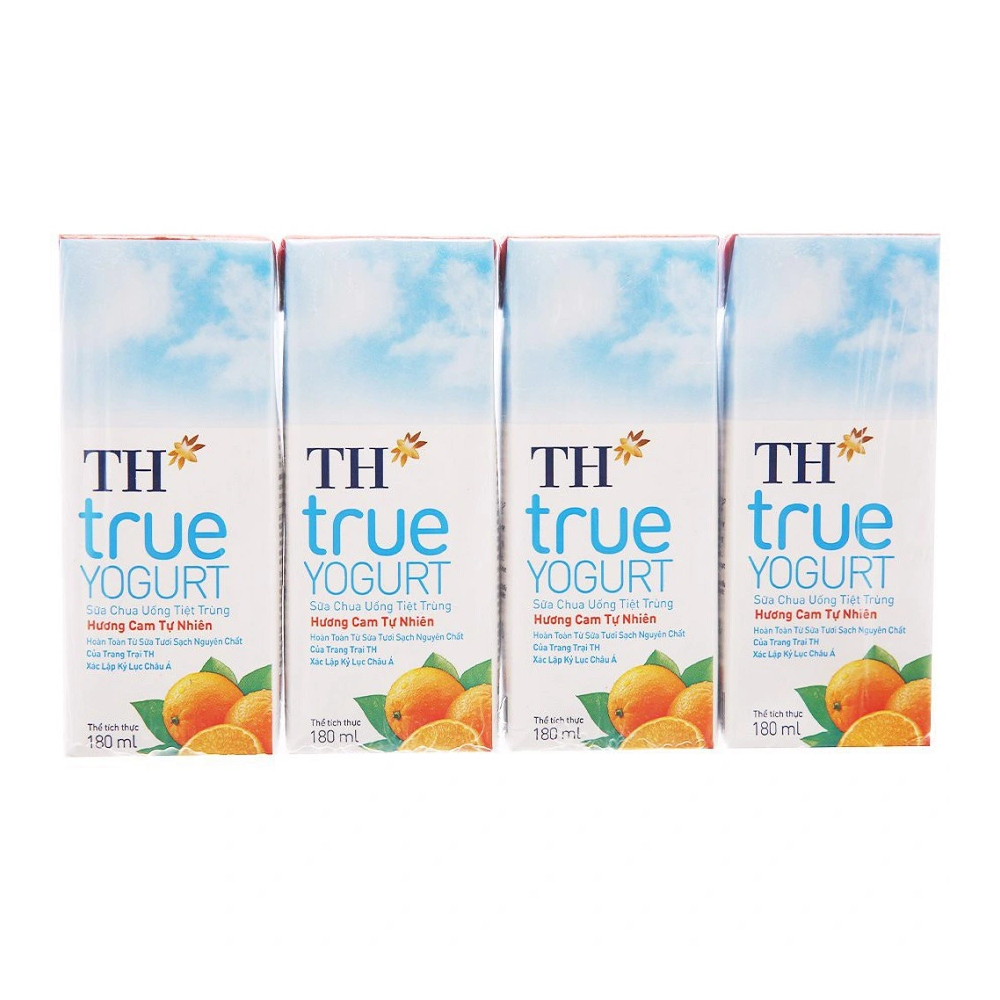 Sữa chua uống TH True Yogurt hương cam lốc 4*180ml