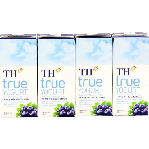 SC uống TT TH Việt quất True Yogurt 180mlx4/12