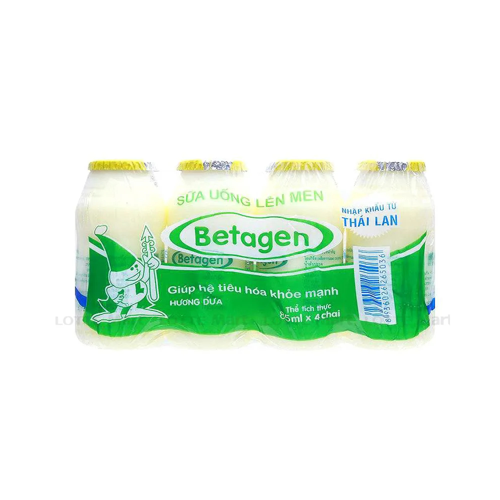 Sữa chua Betagen hương dâu lốc 4*85ml