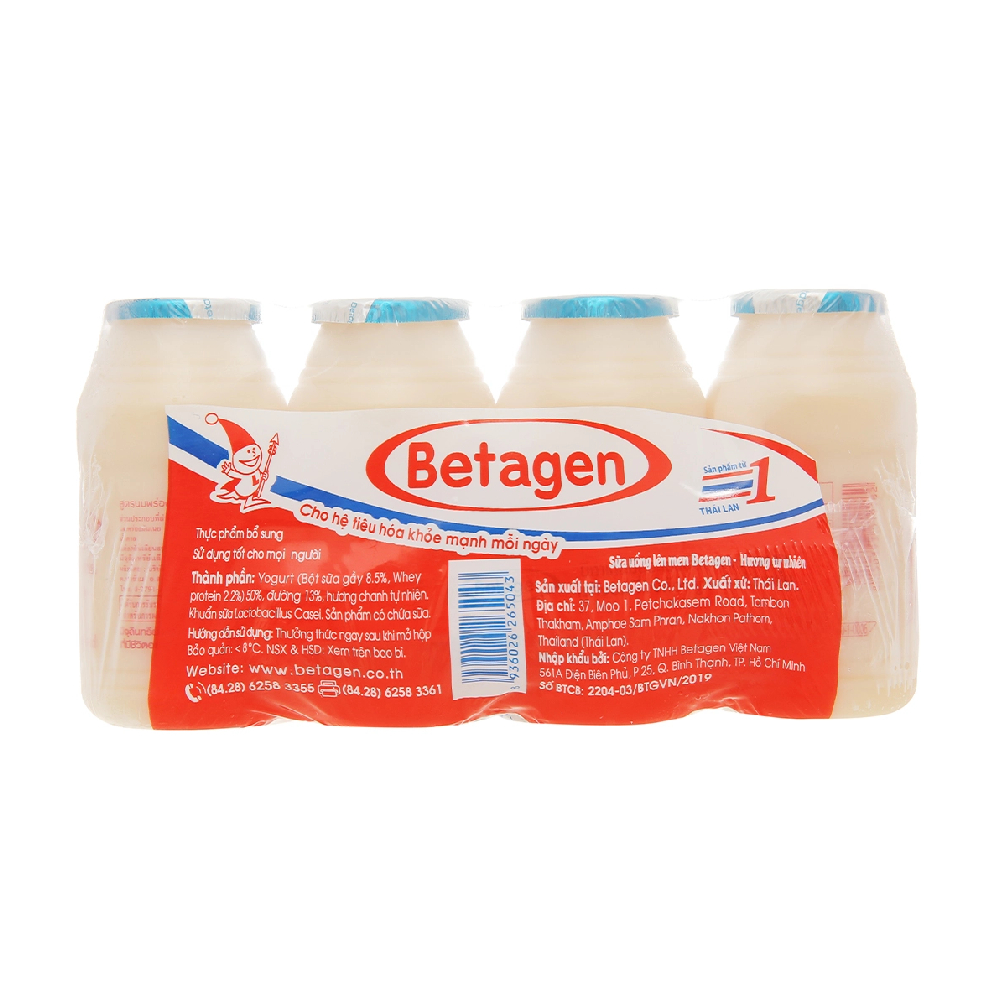 Sữa chua Betagen hương tự nhiên lốc 4*85ml