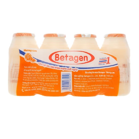 Sữa chua Betagen hương cam lốc 4*85ml