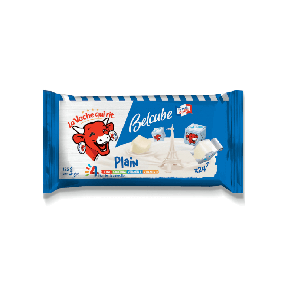 Phô mai vuông  Belcube vị sữa  125gr