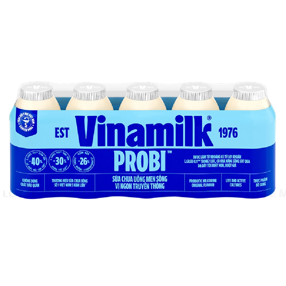 Sữa chua uống  Probi vị truyền thống  lốc 5*65ml