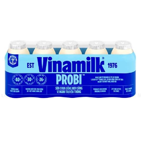 Sữa chua uống  Probi vị truyền thống  lốc 5*65ml