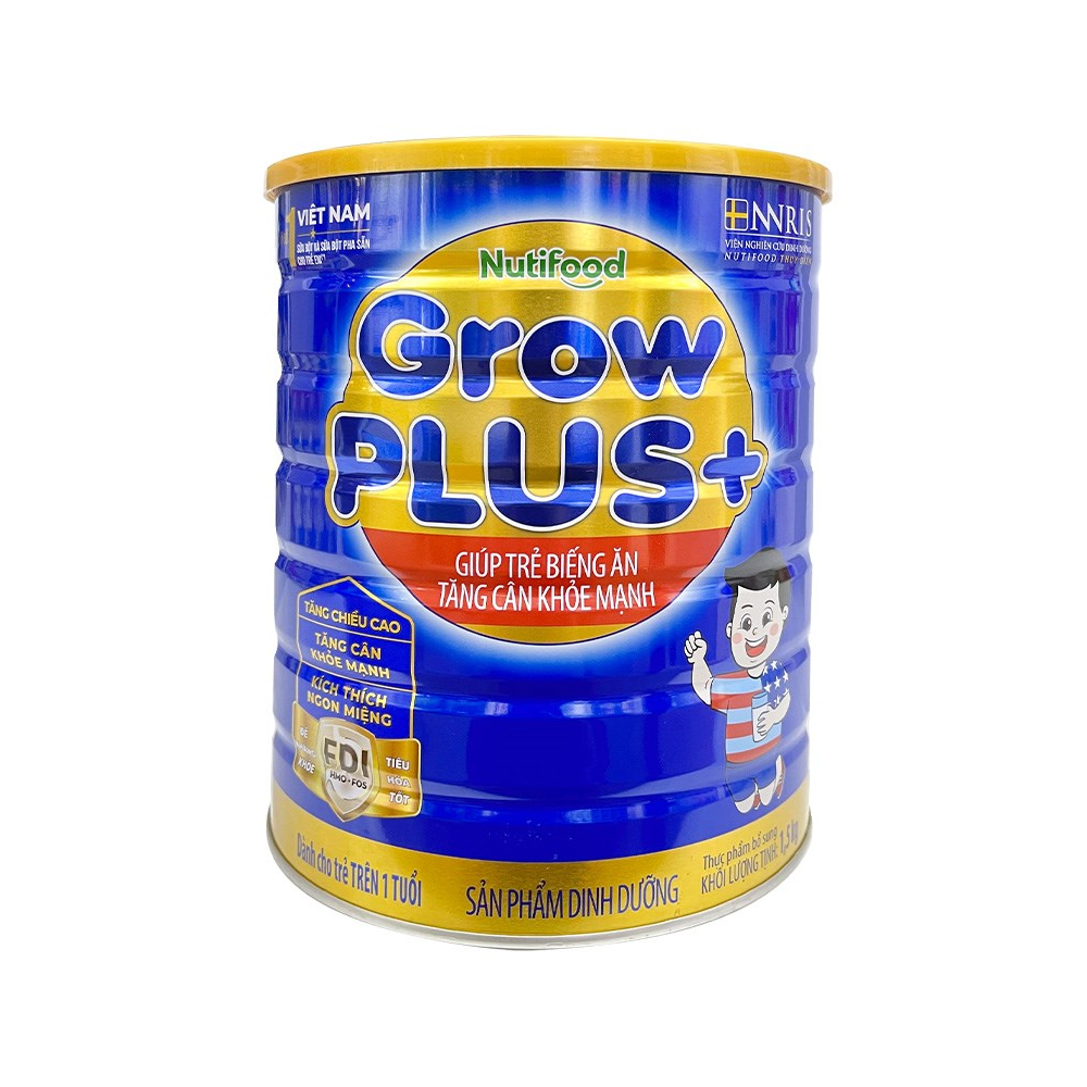 SB NutiFood- Grow Plus+1+(xanh) tăng cân, từ 1-2 tuổi 1.5kg/6