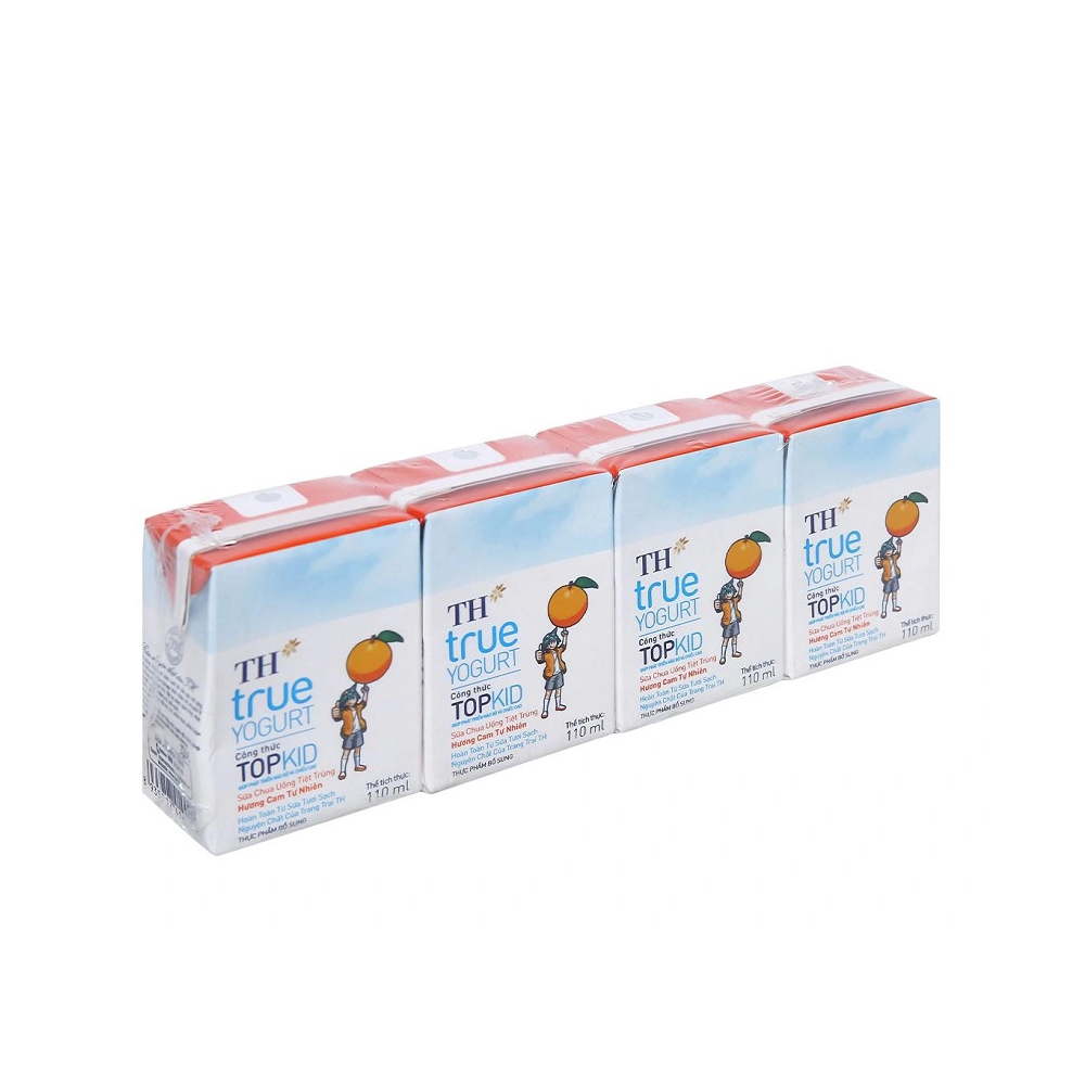 Sữa chua uống Topkid TH hương cam lốc 4*110ml