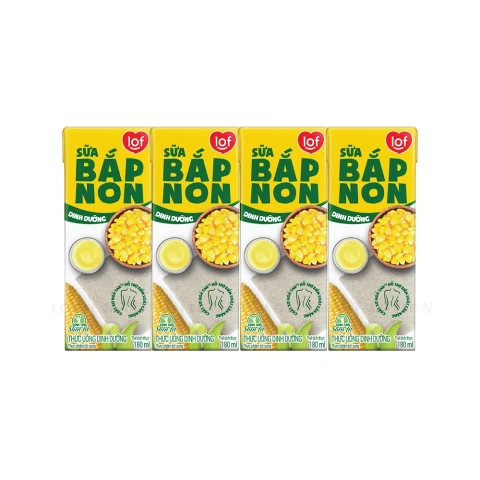 Sữa bắp non Lof Malto  lốc 4*180ml