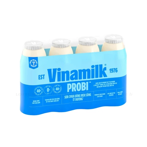 Sữa chua uống Vinamilk Probi ít đường lốc 4*130ml