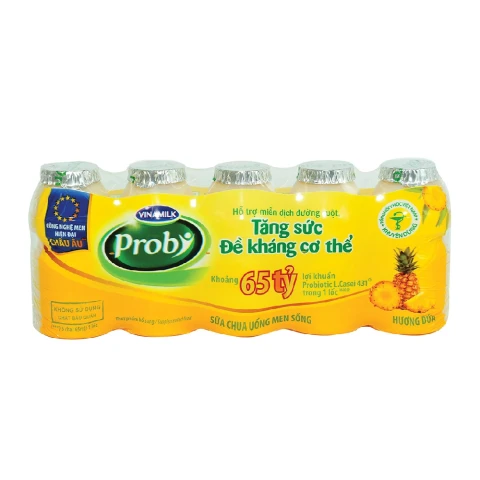 Sữa chua uống Vinamilk Probi dứa lốc 5*65ml