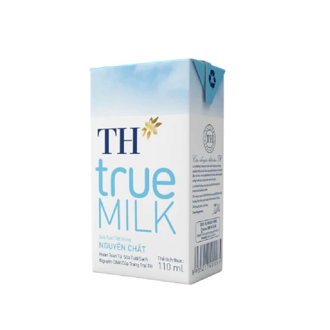 Sữa tươi tiệt trùng TH True Milk nguyên chất lốc 4*110ml