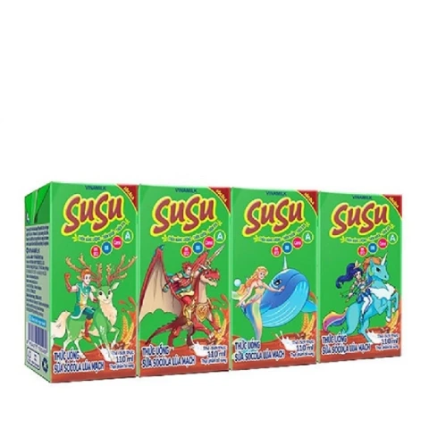 Sữa socola lúa mạch Vinamilk Susu túi 100ml