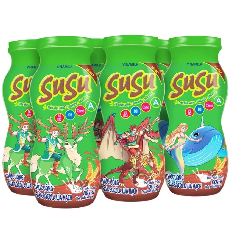Sữa socola lúa mạch Vinamilk Susu  lốc 80ml