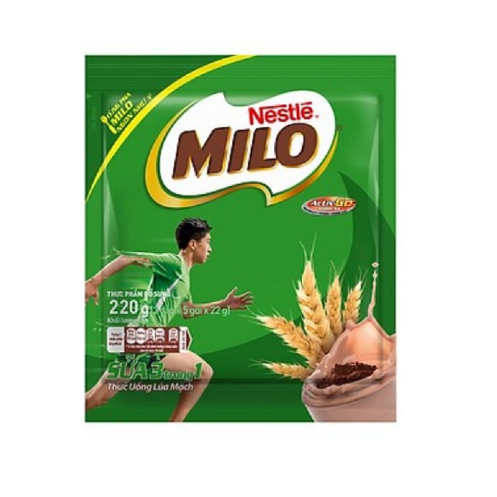 Bột lúa mạch  Milo 3 in 1 330gr