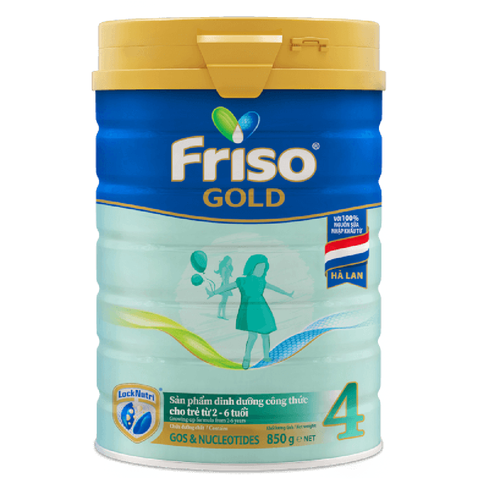 Sữa bột Frisolac Gold số 4 cho trẻ từ 2-6 tuổi 850gr