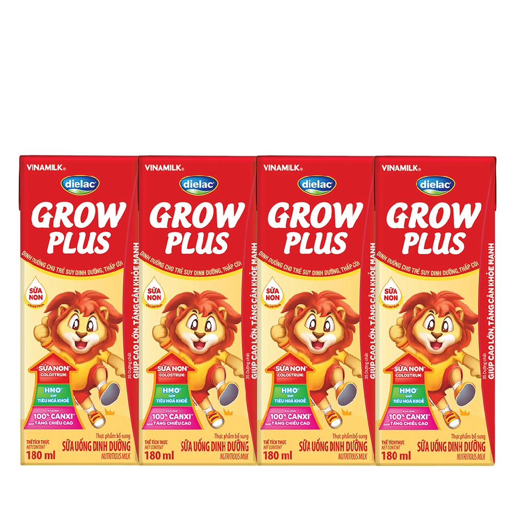Sữa bột pha sẵn Dielac Grow Plus  lốc 4*180ml